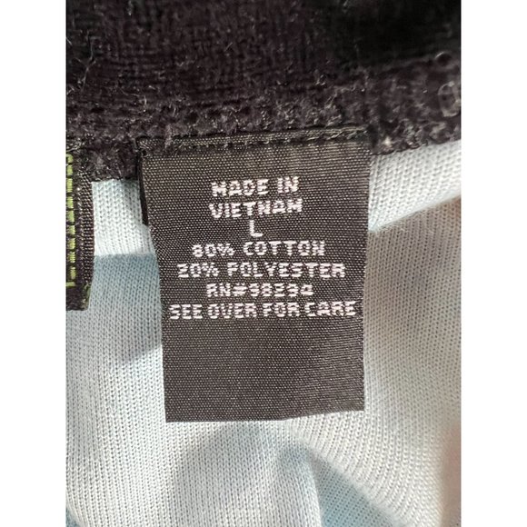 Onque Casuals Christmas Holiday Velour Jacket L Blue Velour Cotton Blend - Picture 5 of 16